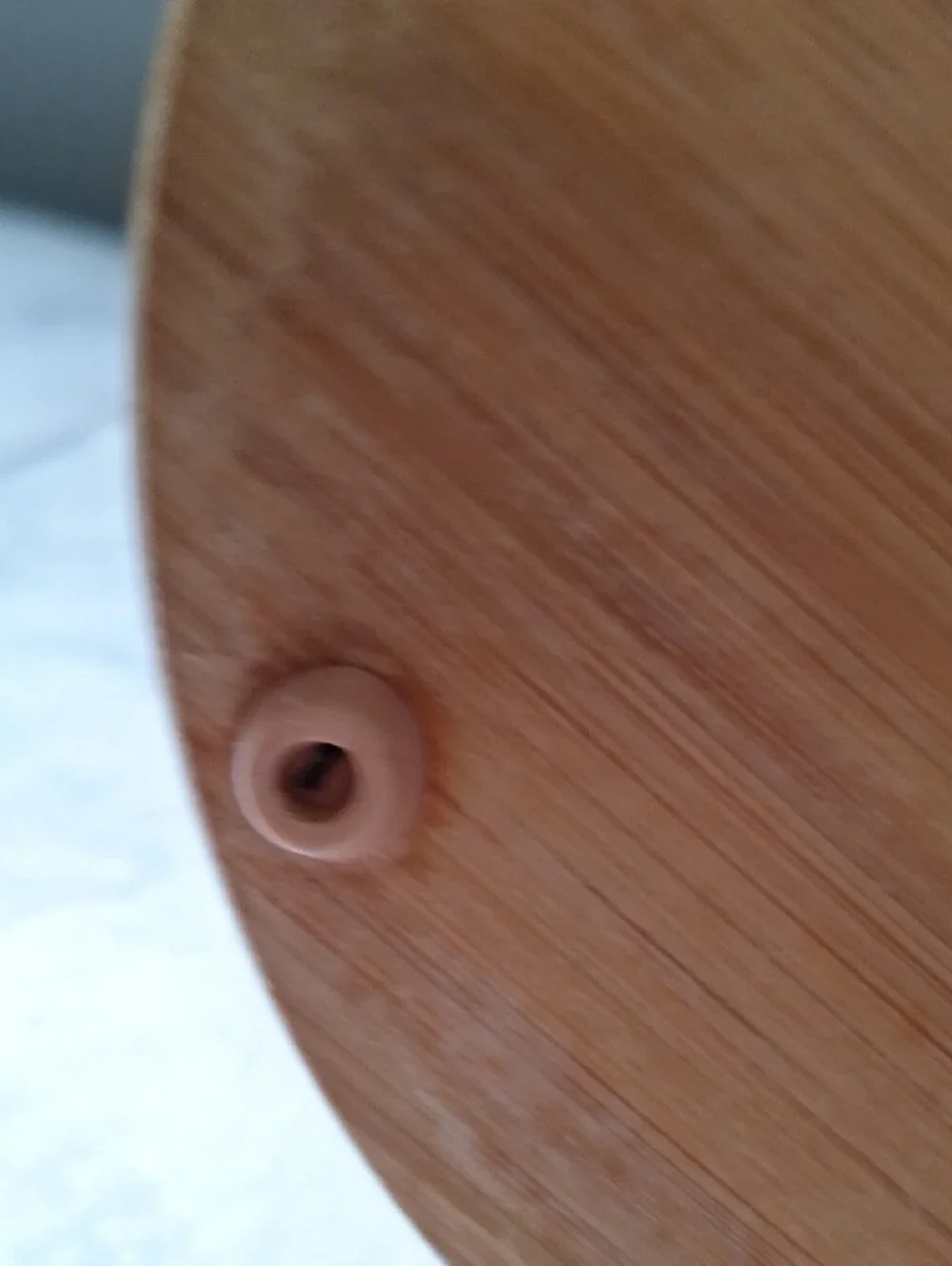 Wooden Paper Towel Holder in Natural Bamboo